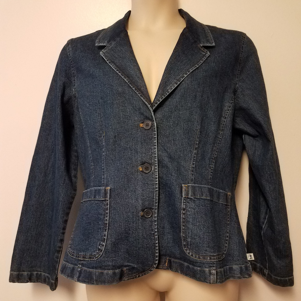 Duck Head Demin Jacket Blazer Women size 18
